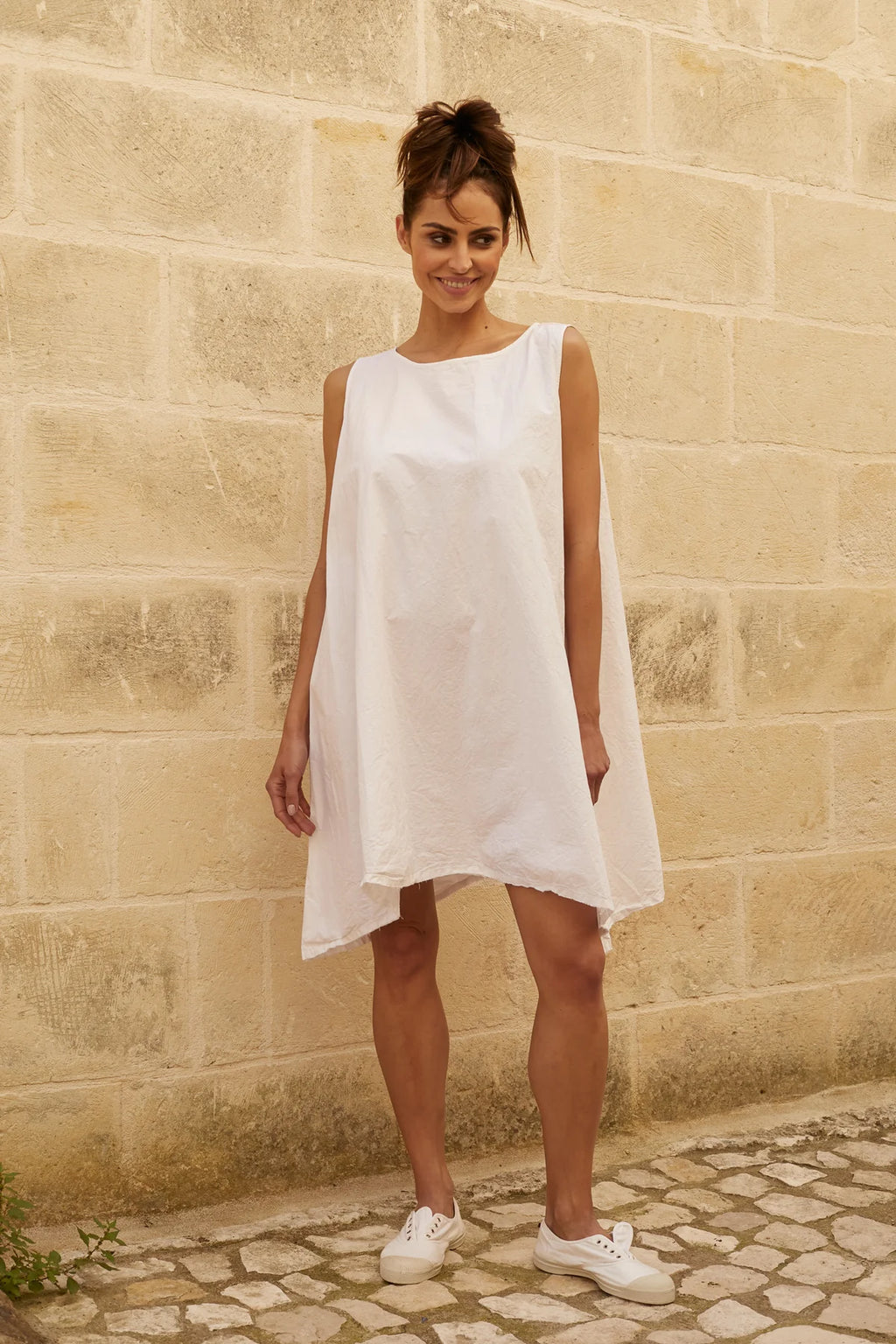 Gia Dress - Paper Cotton - White