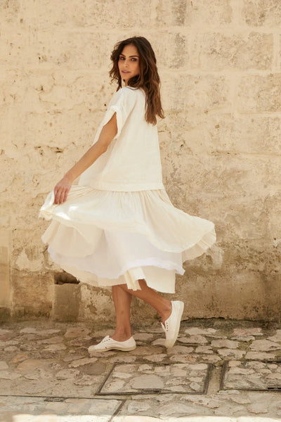 Tutu Slip Long White Cotton Slip Tutu Slip Short – Edde