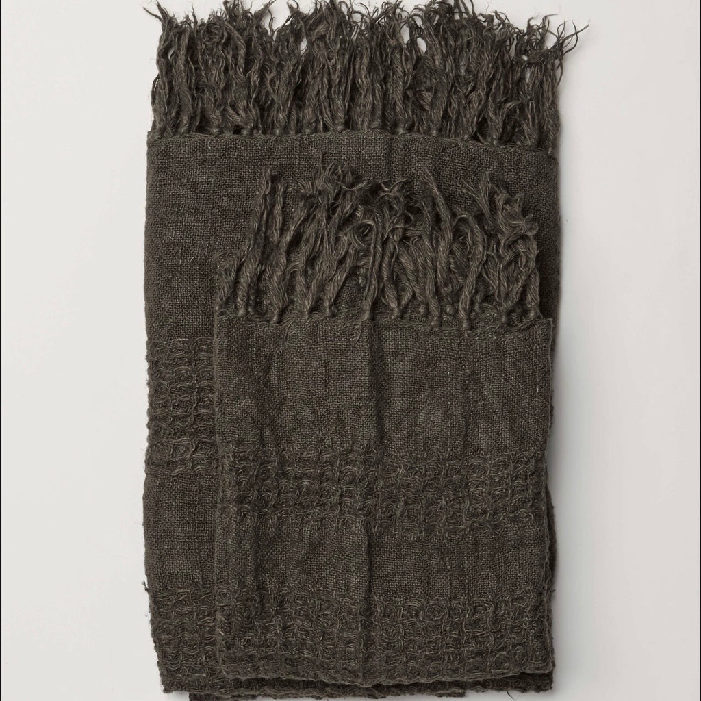 Ryely Linen Towel (Charcoal)