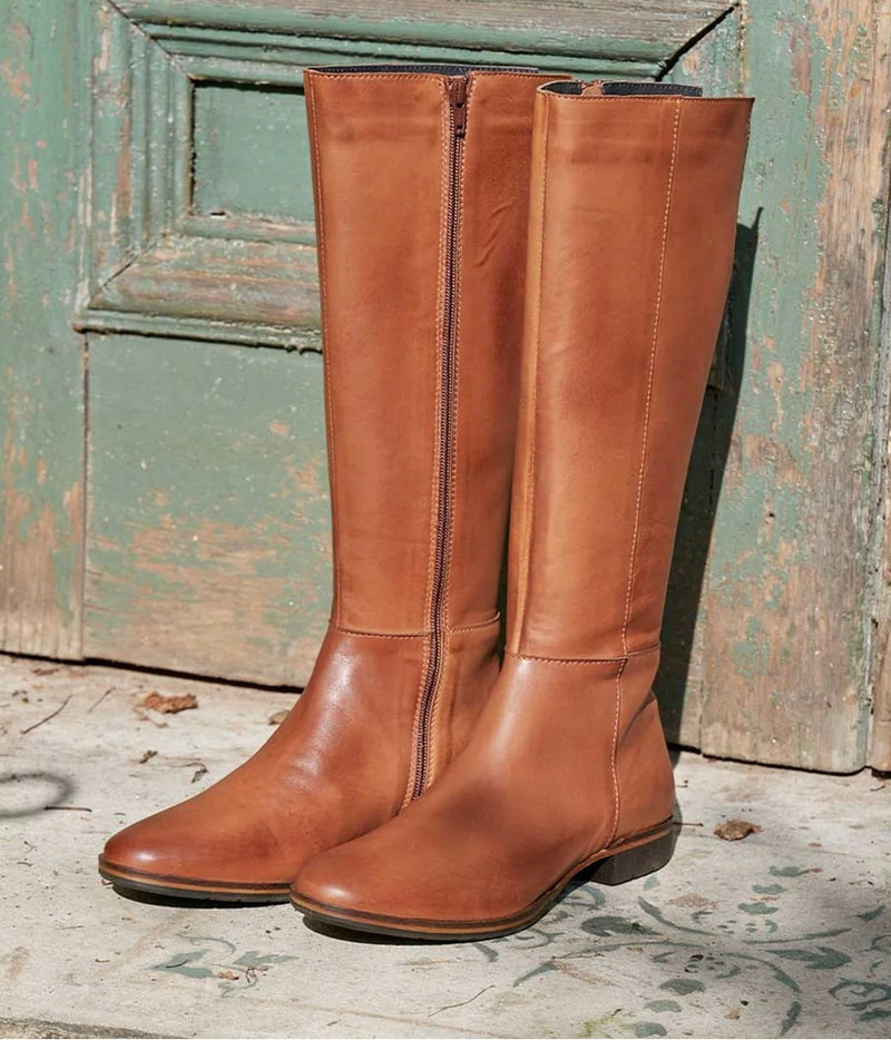 Gaetan woman's Long Boot Brandy