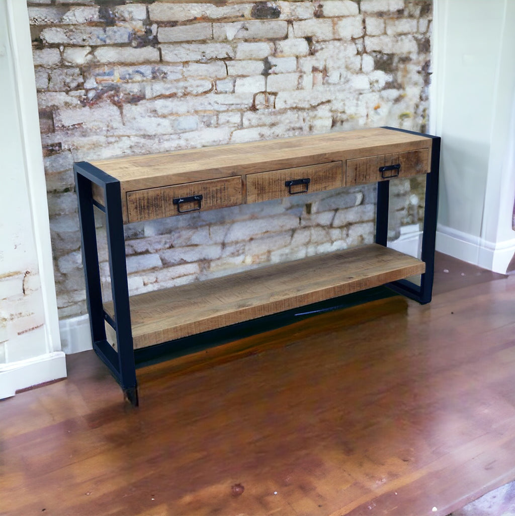 3 drawer console