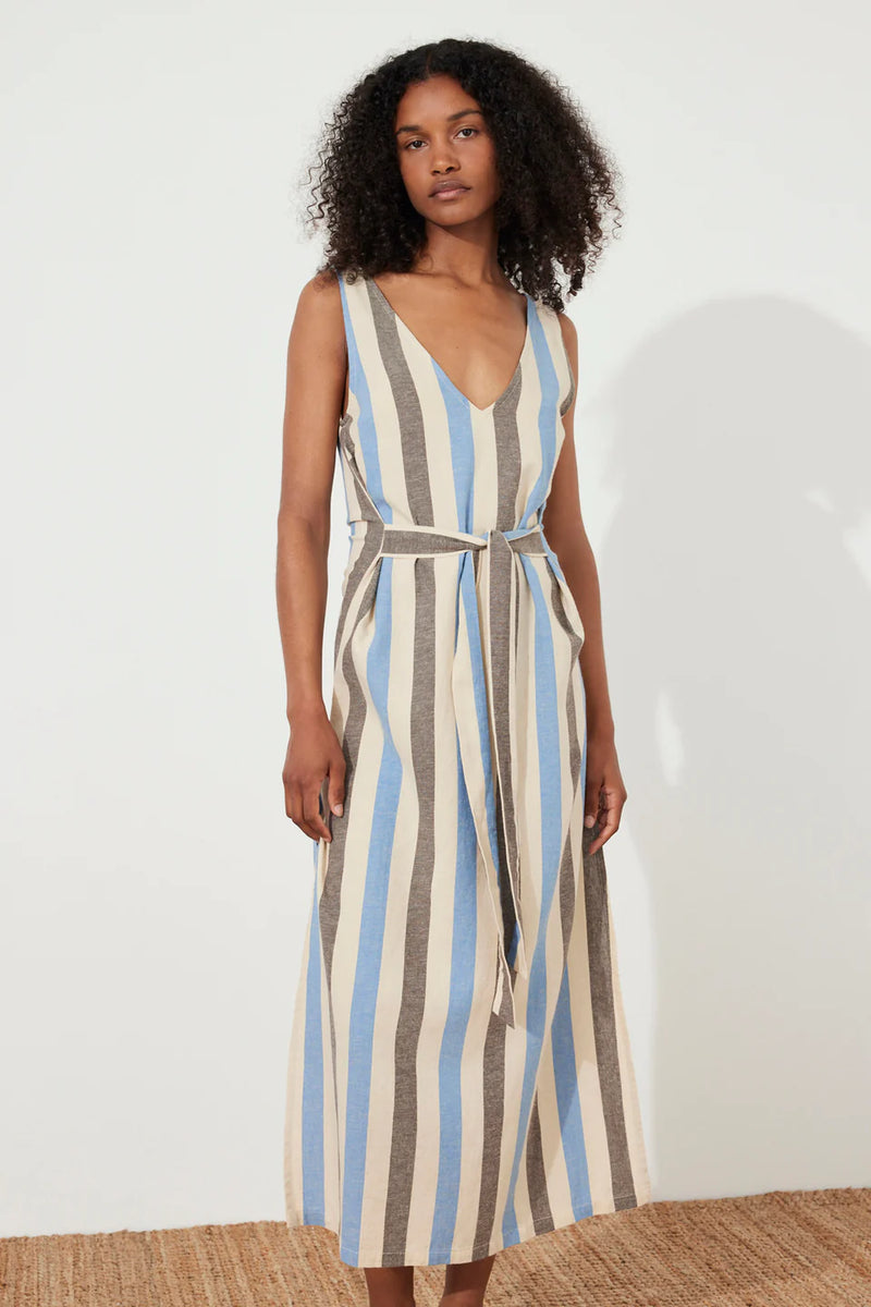 Sky Stripe Organic Cotton Dress