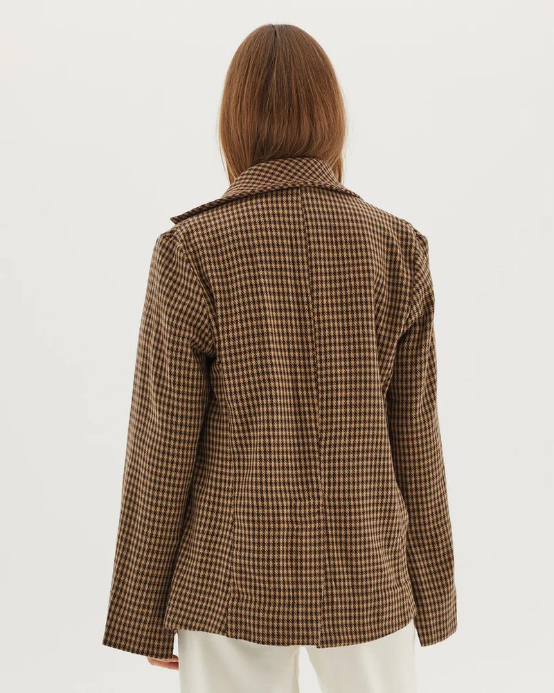 The Houndstooth Winter Blazer