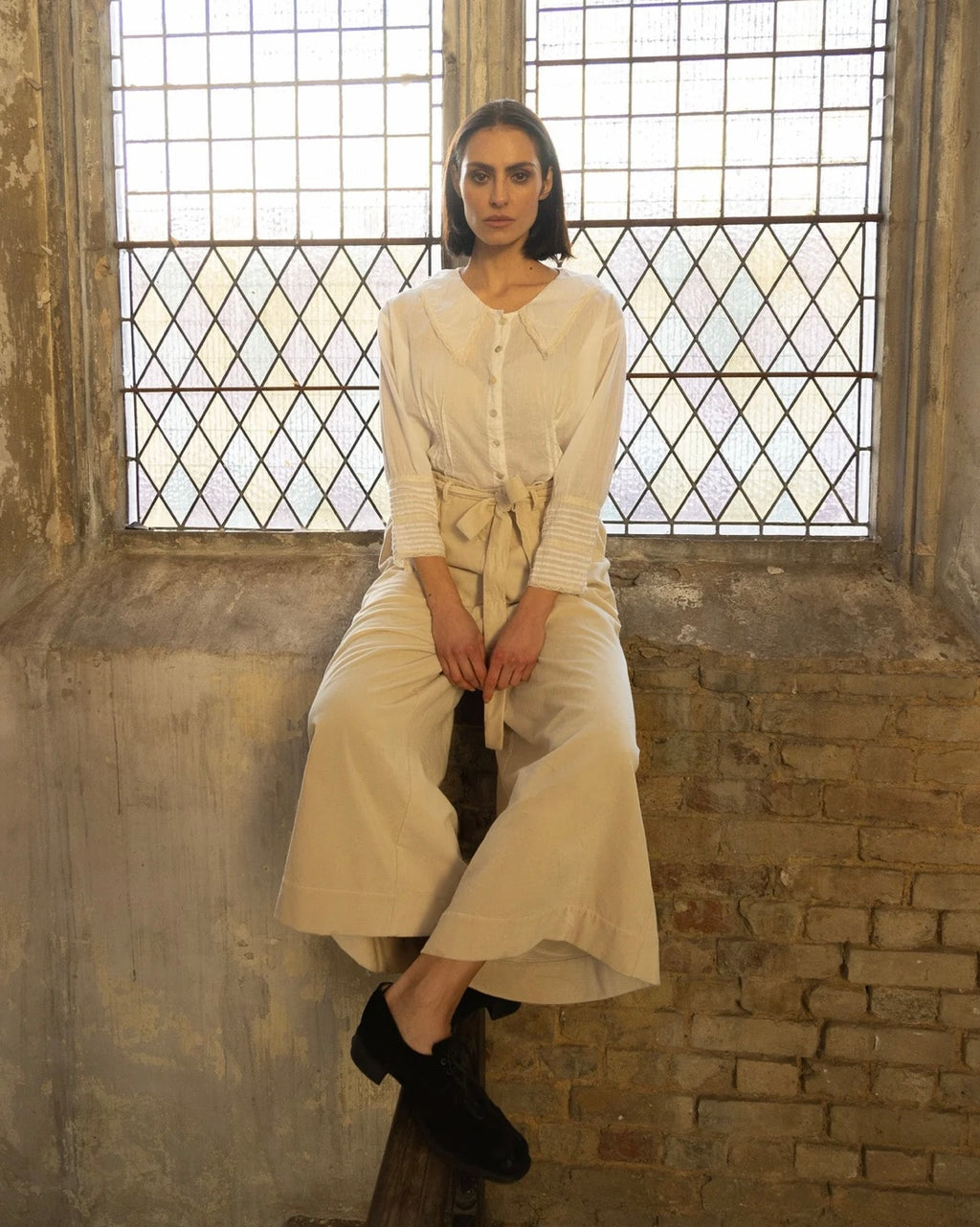 Harriet Trouser Velvet Fawn