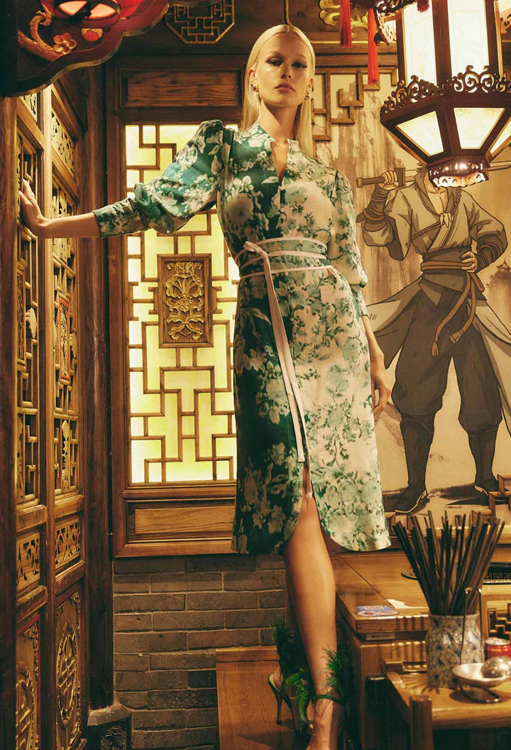 Dynasty Linen Dress