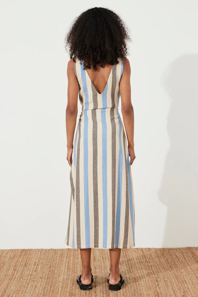 Sky Stripe Organic Cotton Dress
