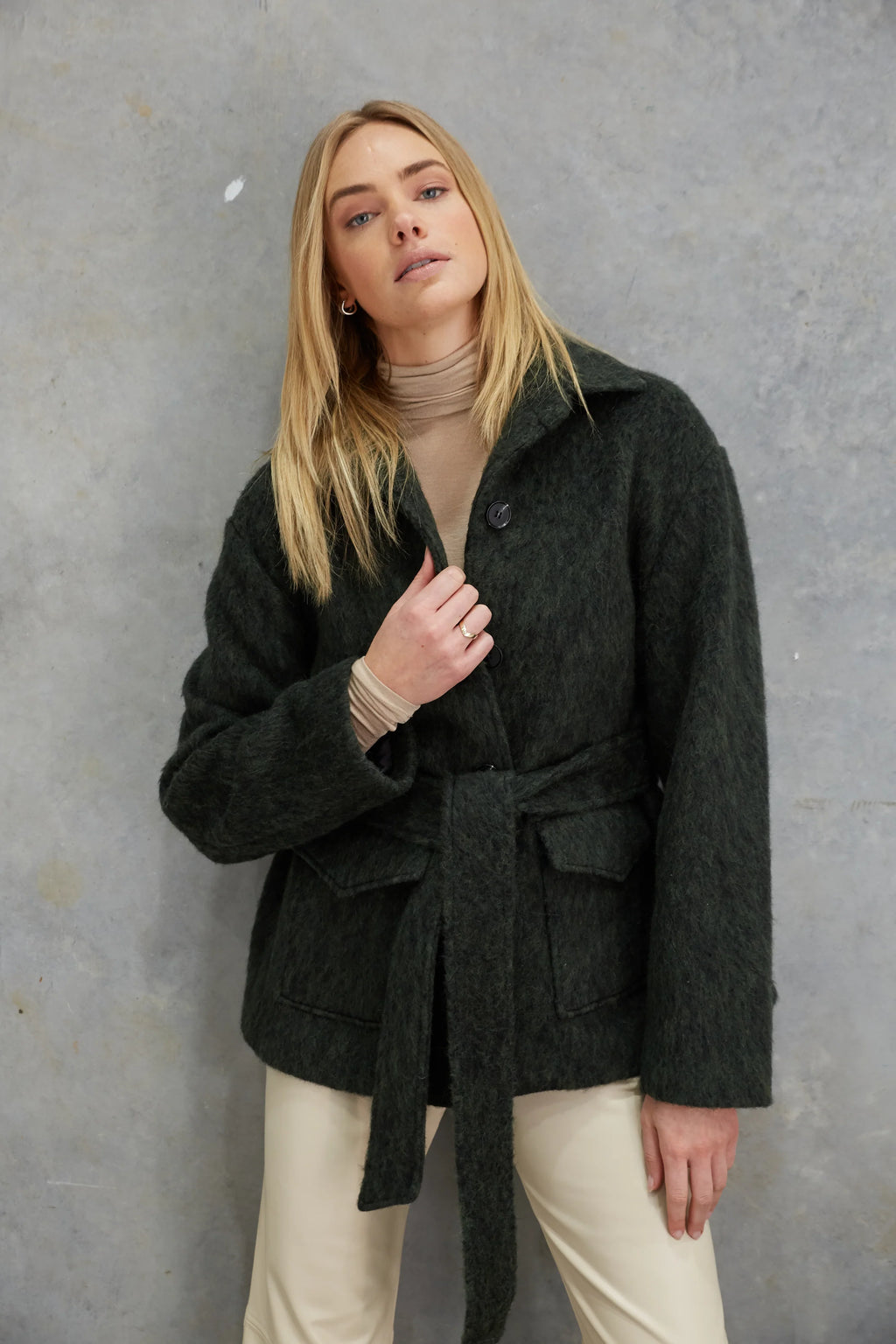 Soraya Mohair Jacket Forest Green