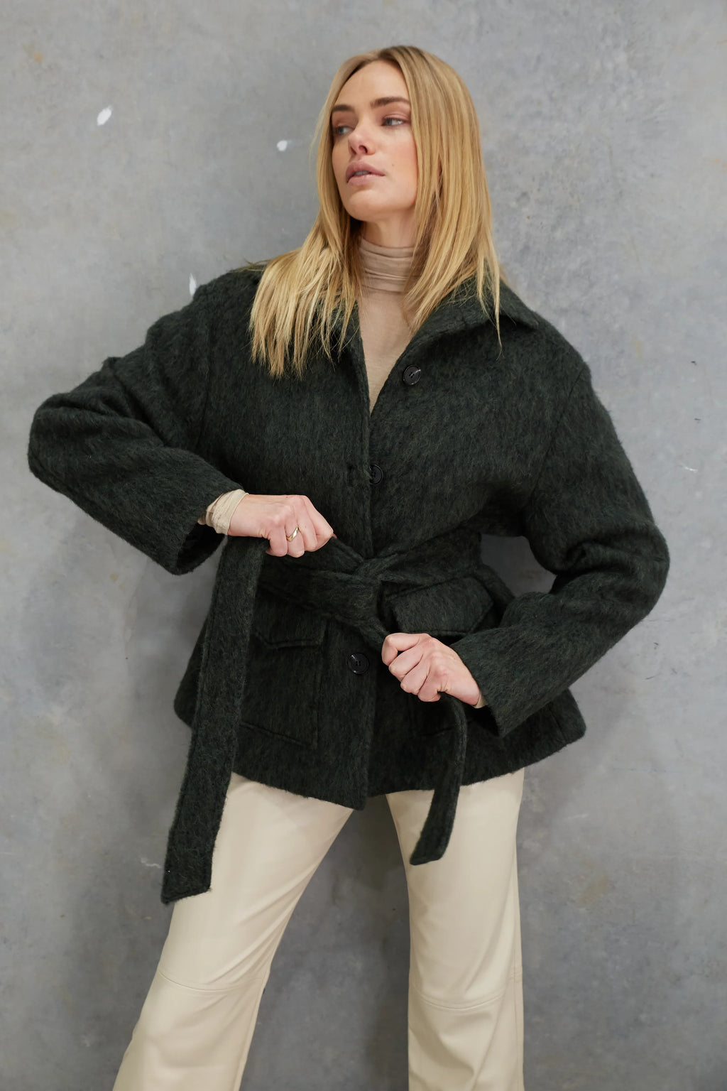 Soraya Mohair Jacket Forest Green