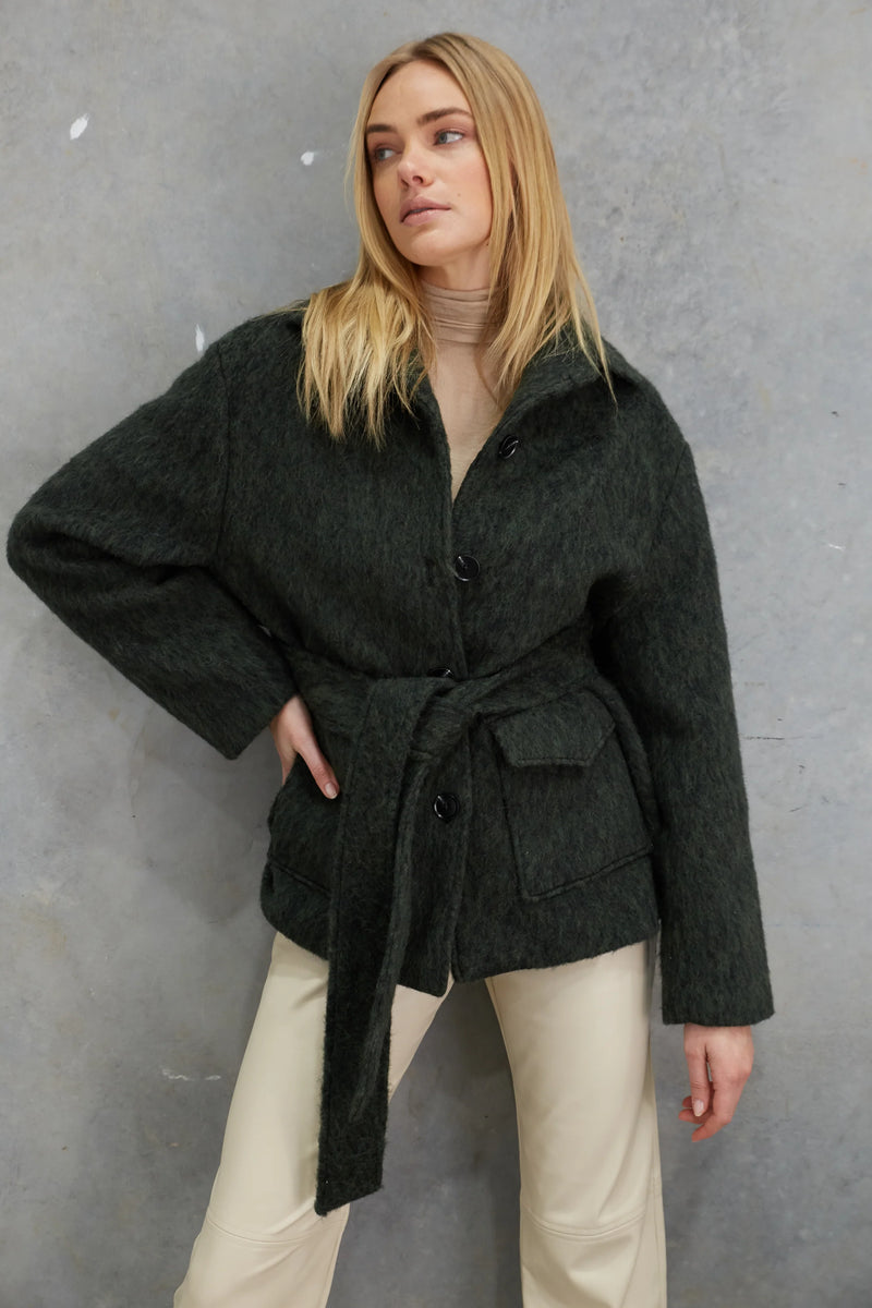 Soraya Mohair Jacket Forest Green