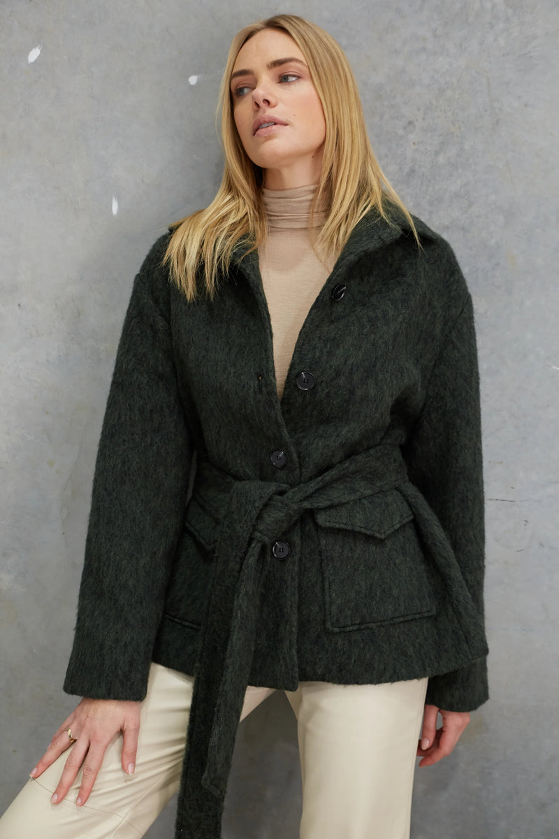 Soraya Mohair Jacket Forest Green