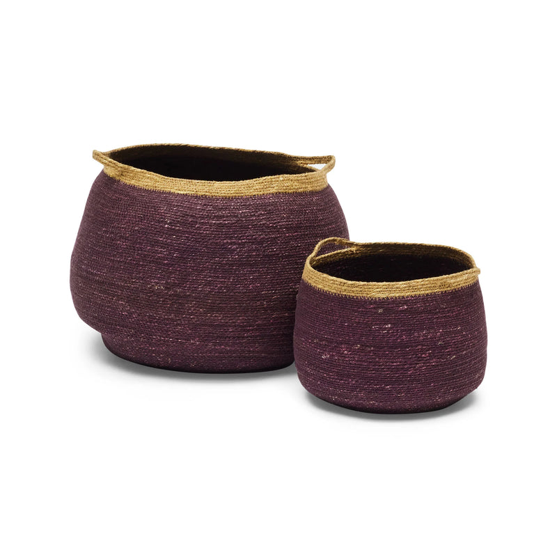 Peto Basket Set of 2 - Mauve & Mustard