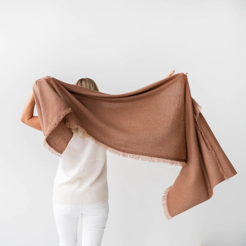 Fringed Cashmere Wrap