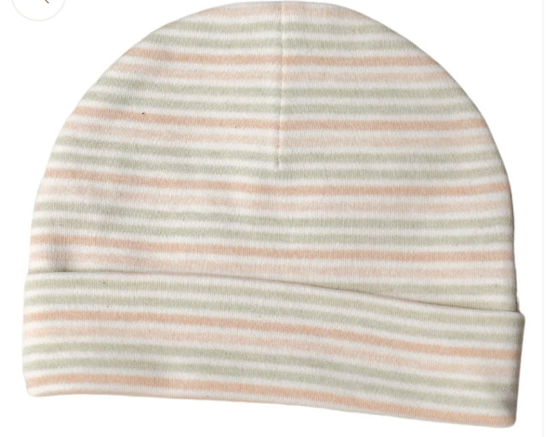 Organic Cotton Striped Baby Beanie