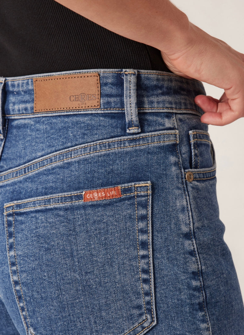 Straight Leg Jean Fresh Indigo