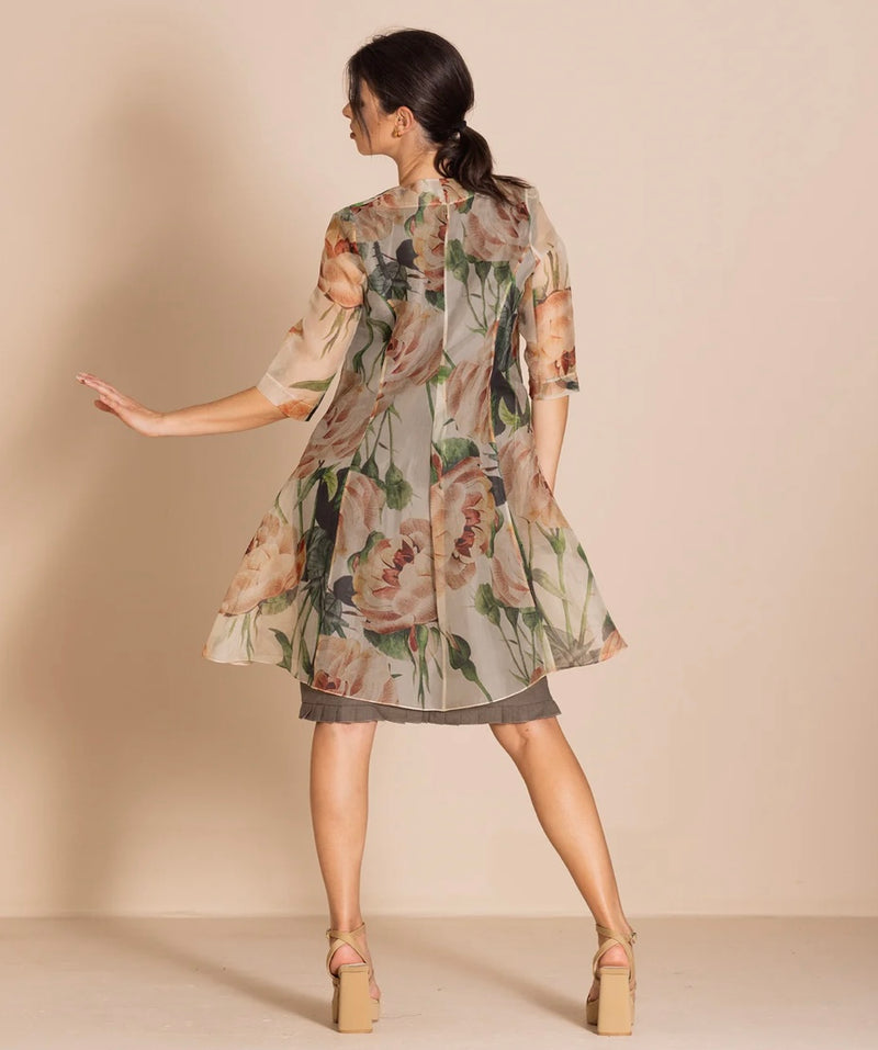 Roses Organza Dress Coat