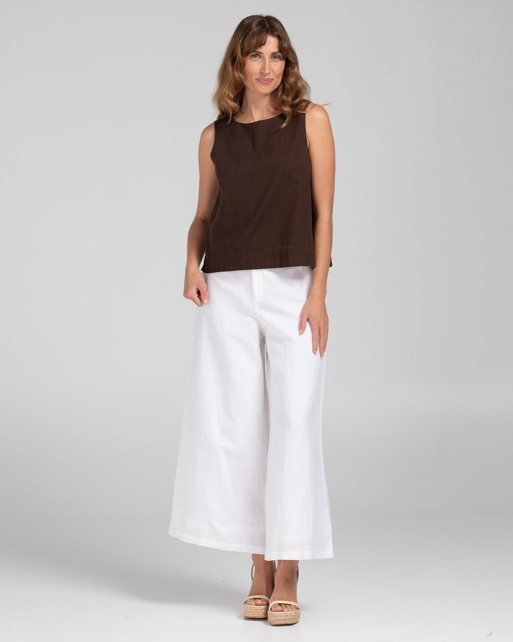 Jedda Linen Pant - White