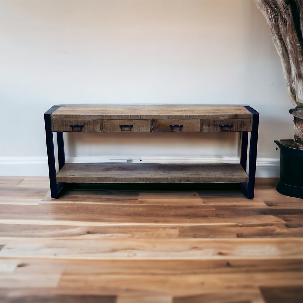 4 drawer console