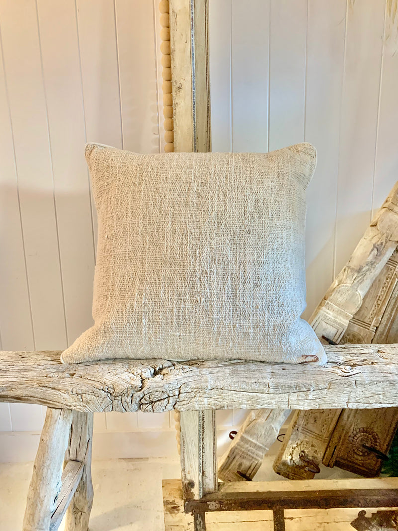 Luxe Linen Cushion - Cream