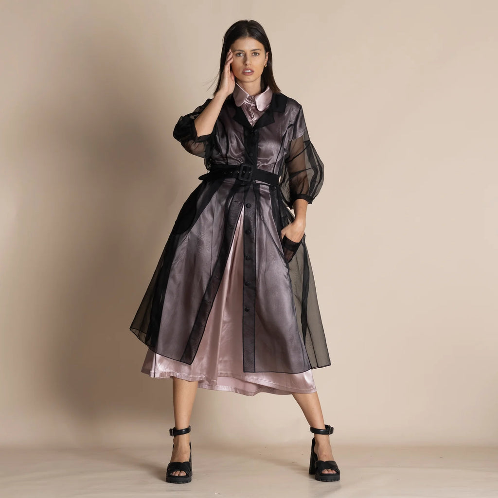 Organza Trench - Black
