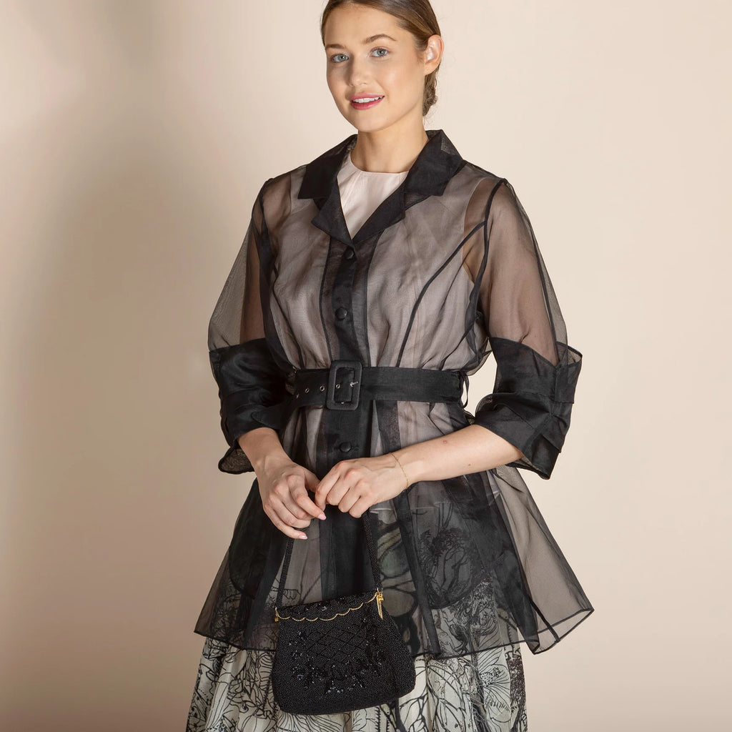 Organza Doris Day Jacket - Black
