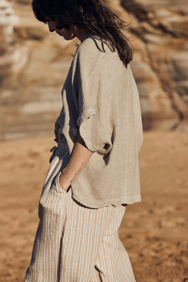 Sardinia Top - Light Grey