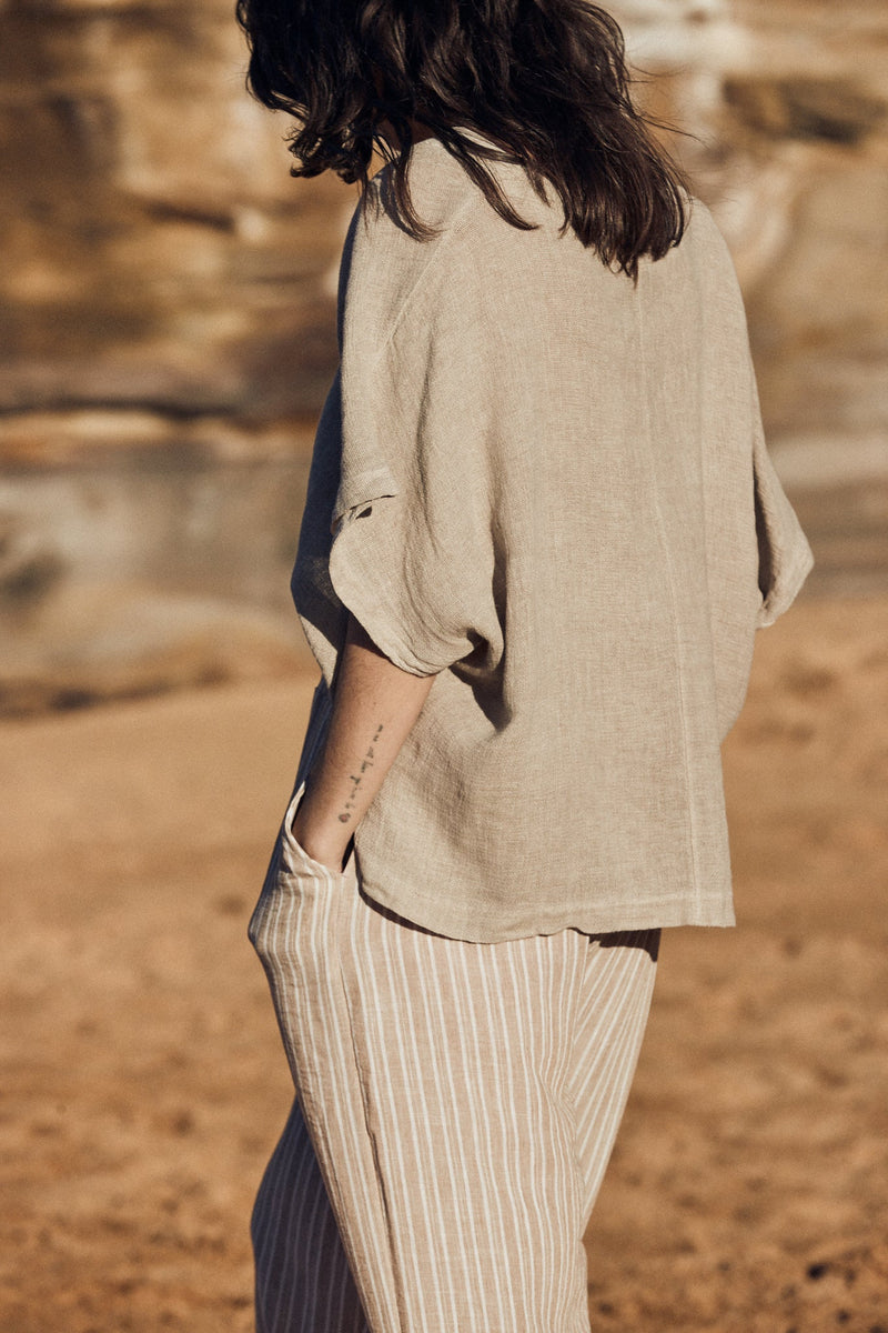 Sardinia Top - Light Grey