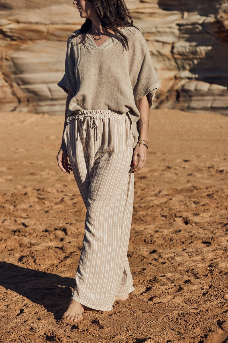 Sardinia Top - Light Grey