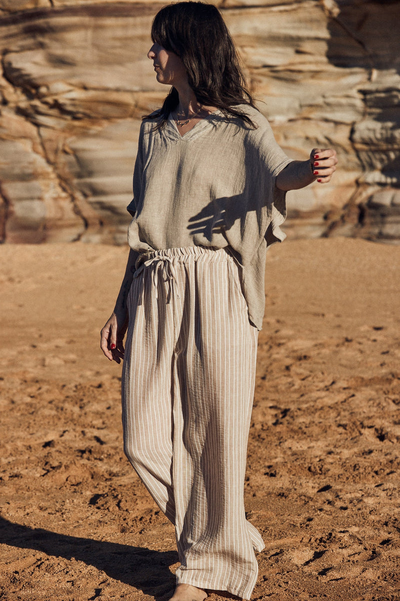 Sardinia Top - Light Grey