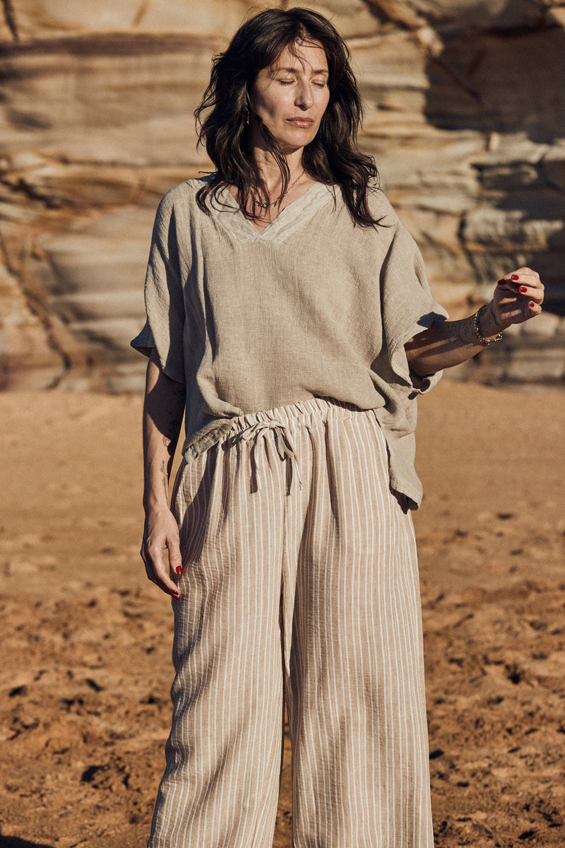 Sardinia Top - Light Grey