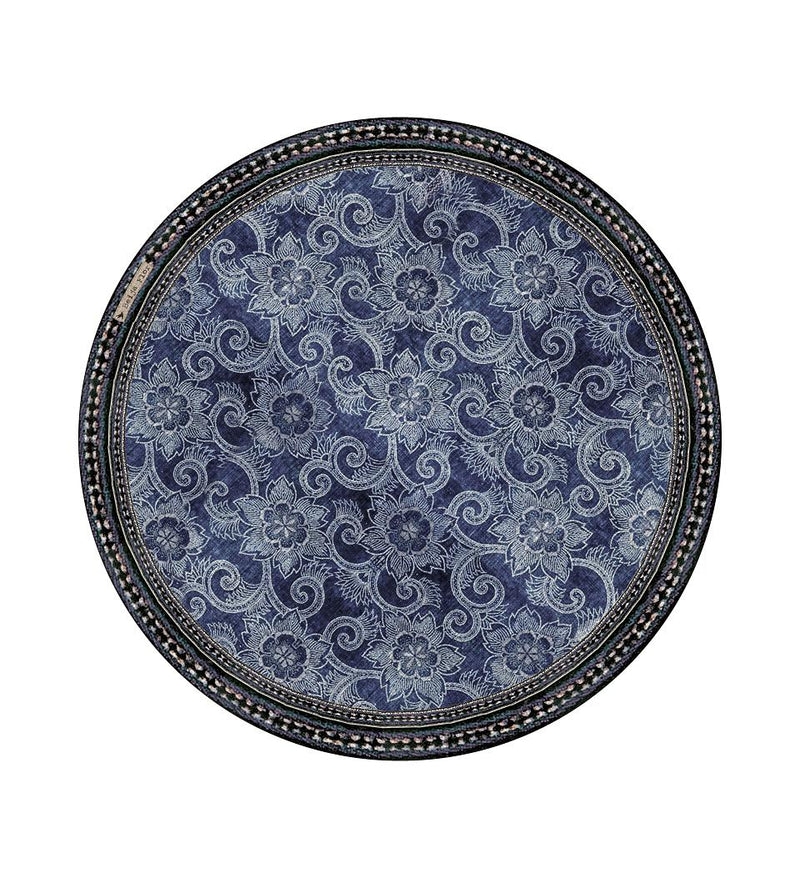 Beija Flor Garden Indigo - Round