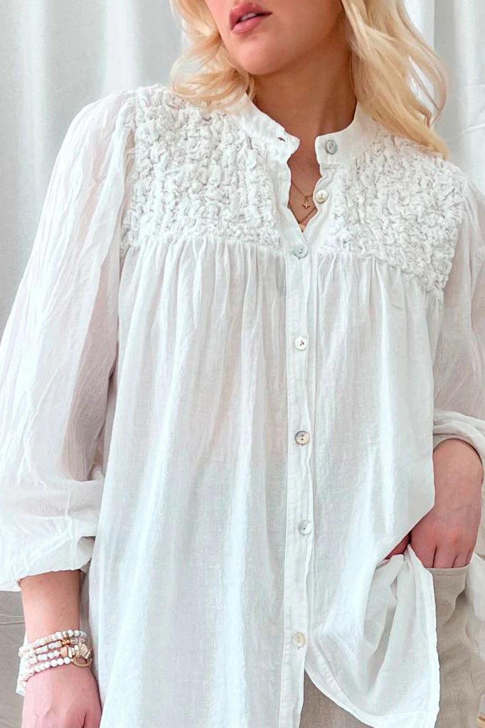Penelope Cotton Shirt Off White