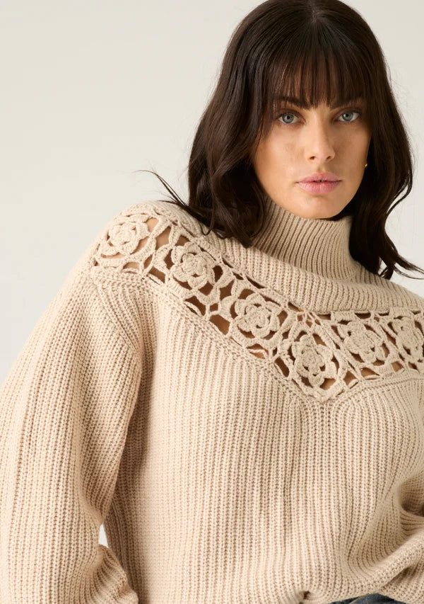 Piper Knit Jumper - Almond