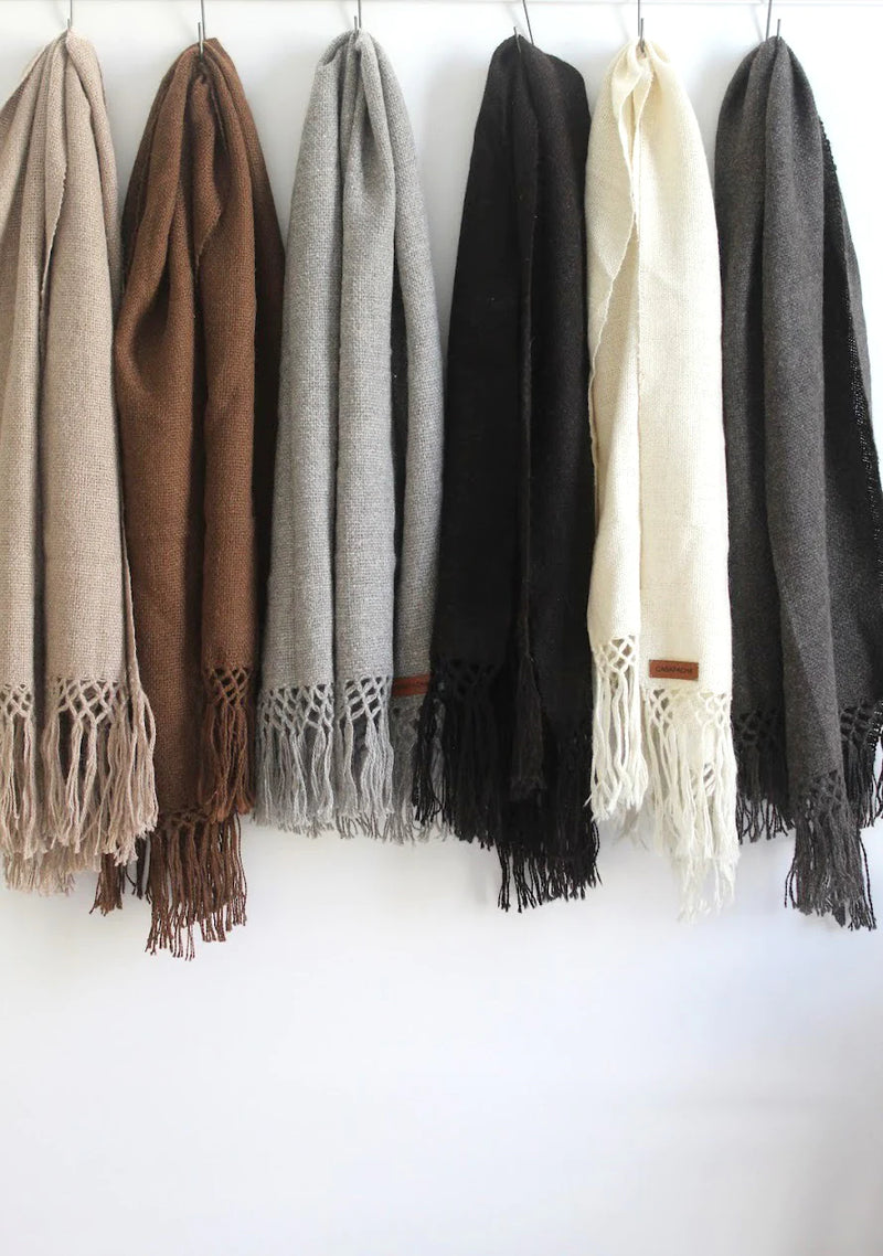 Llama Wool Oversized Scarf