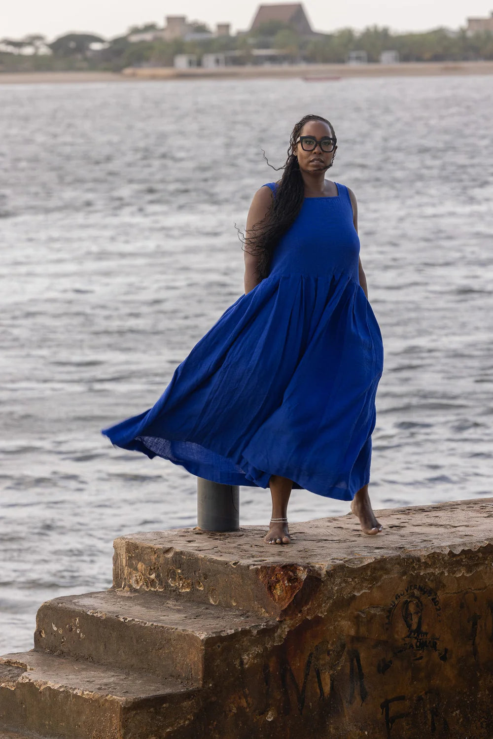 Binti Dress - Cobalt