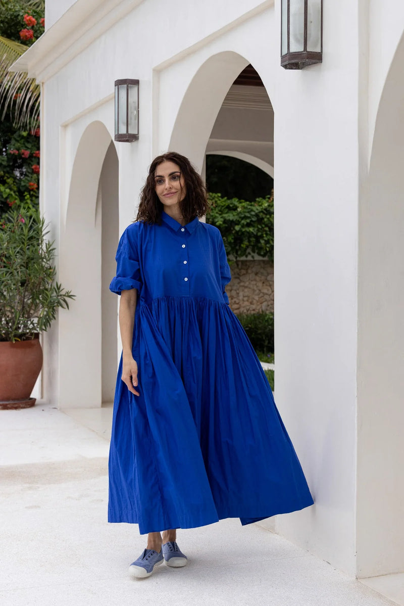 Edith Dress- Cobalt