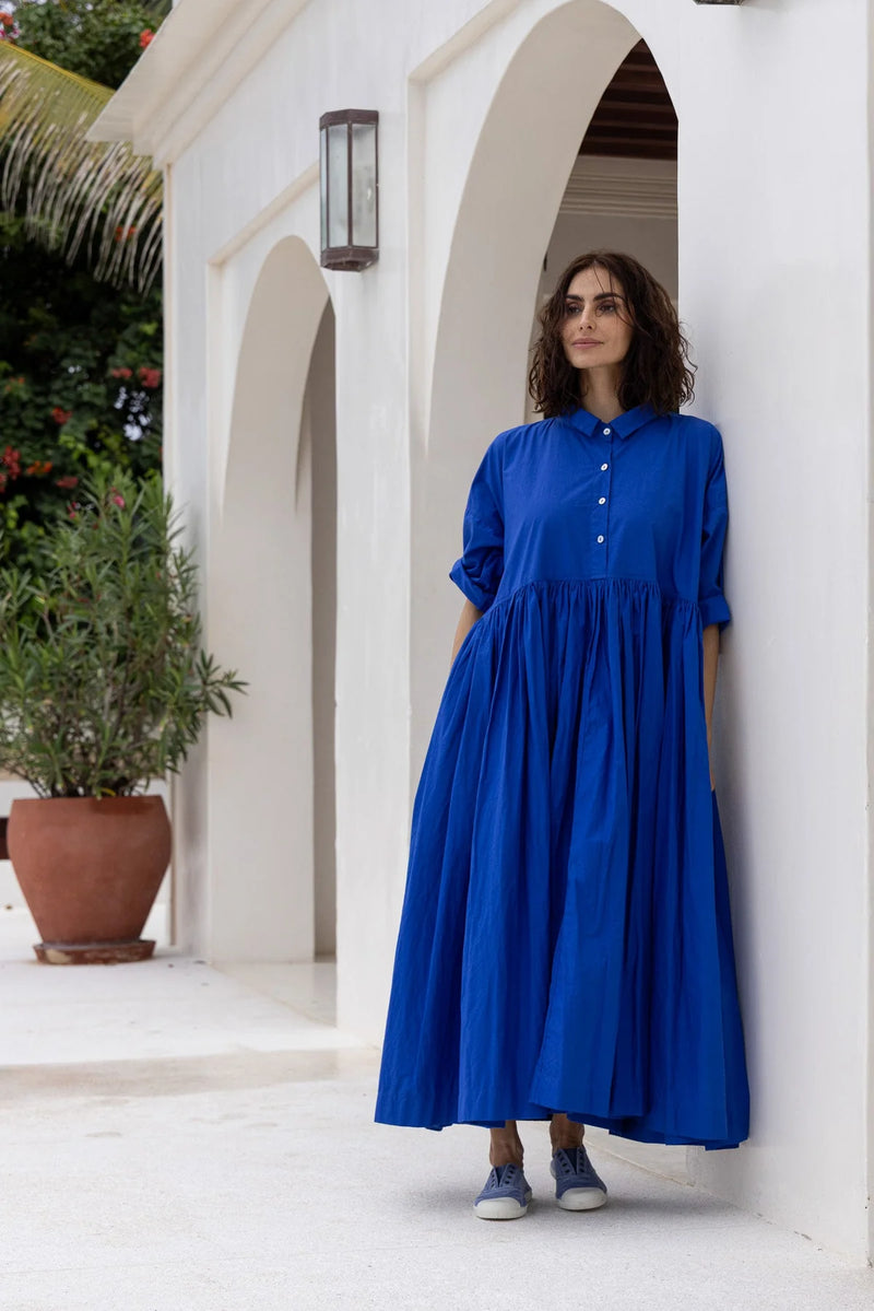 Edith Dress- Cobalt