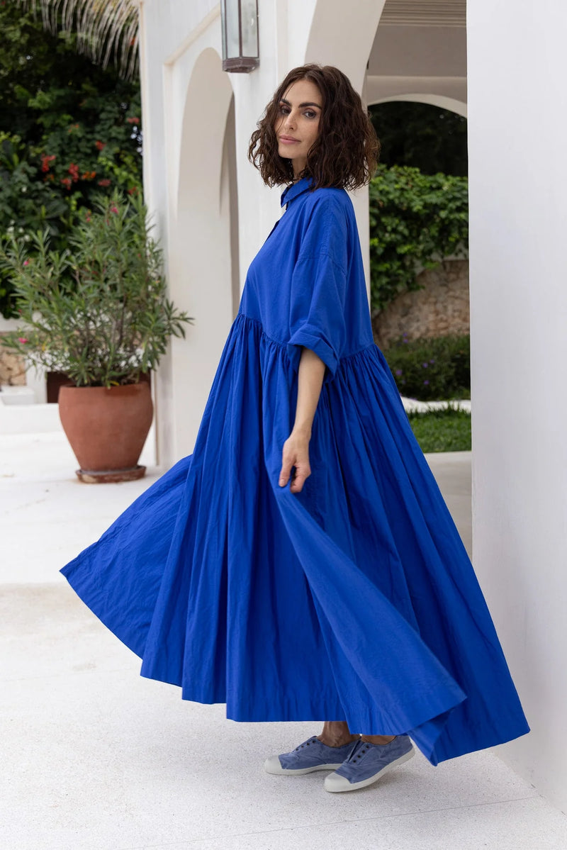 Edith Dress- Cobalt