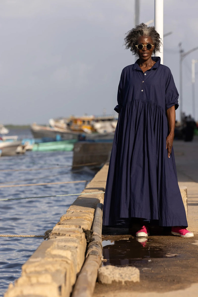 Edith Dress- Indigo