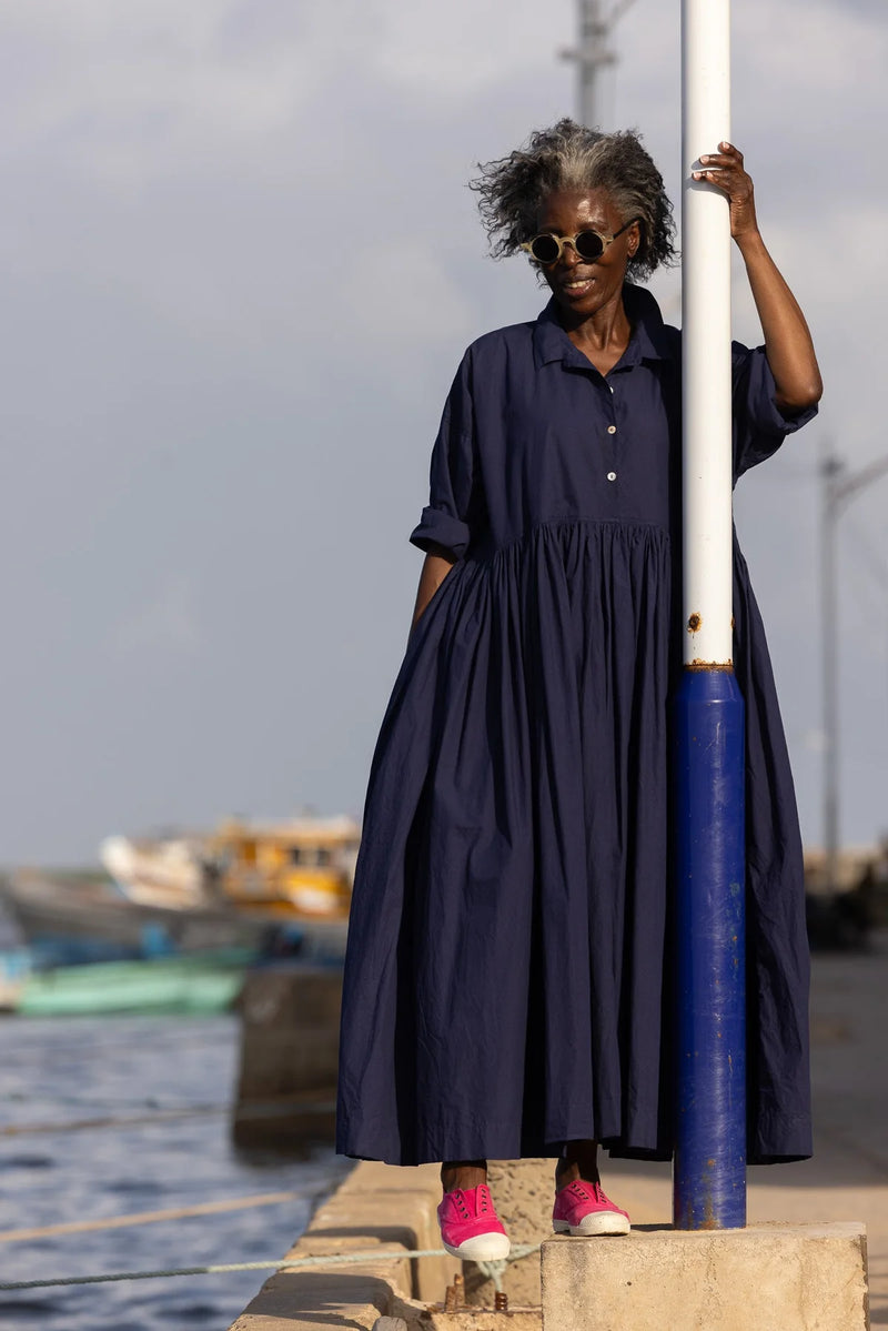 Edith Dress- Indigo