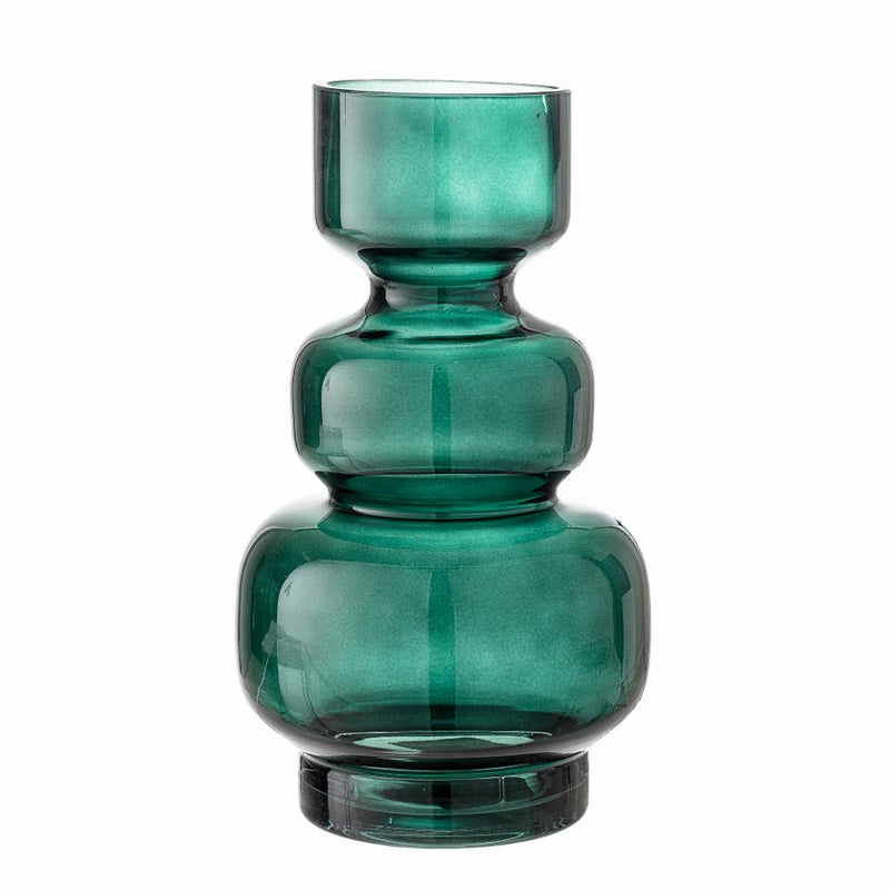 Johnson Green Glass Vase