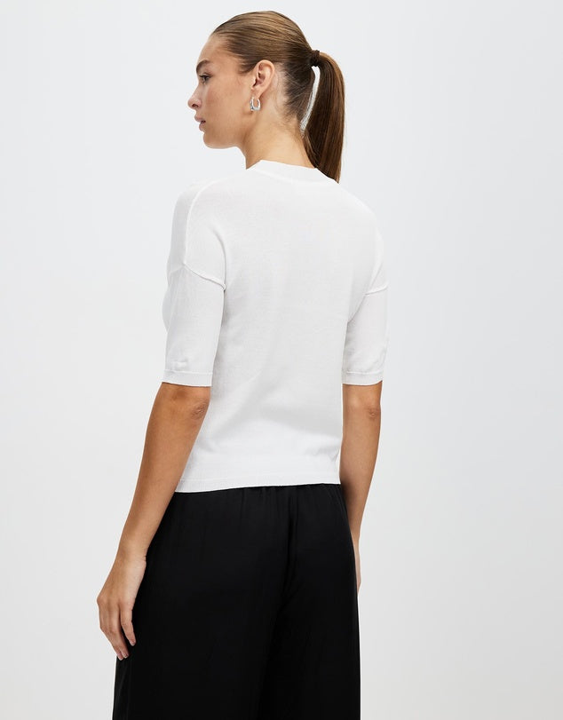 New Jewel Knit Top - White