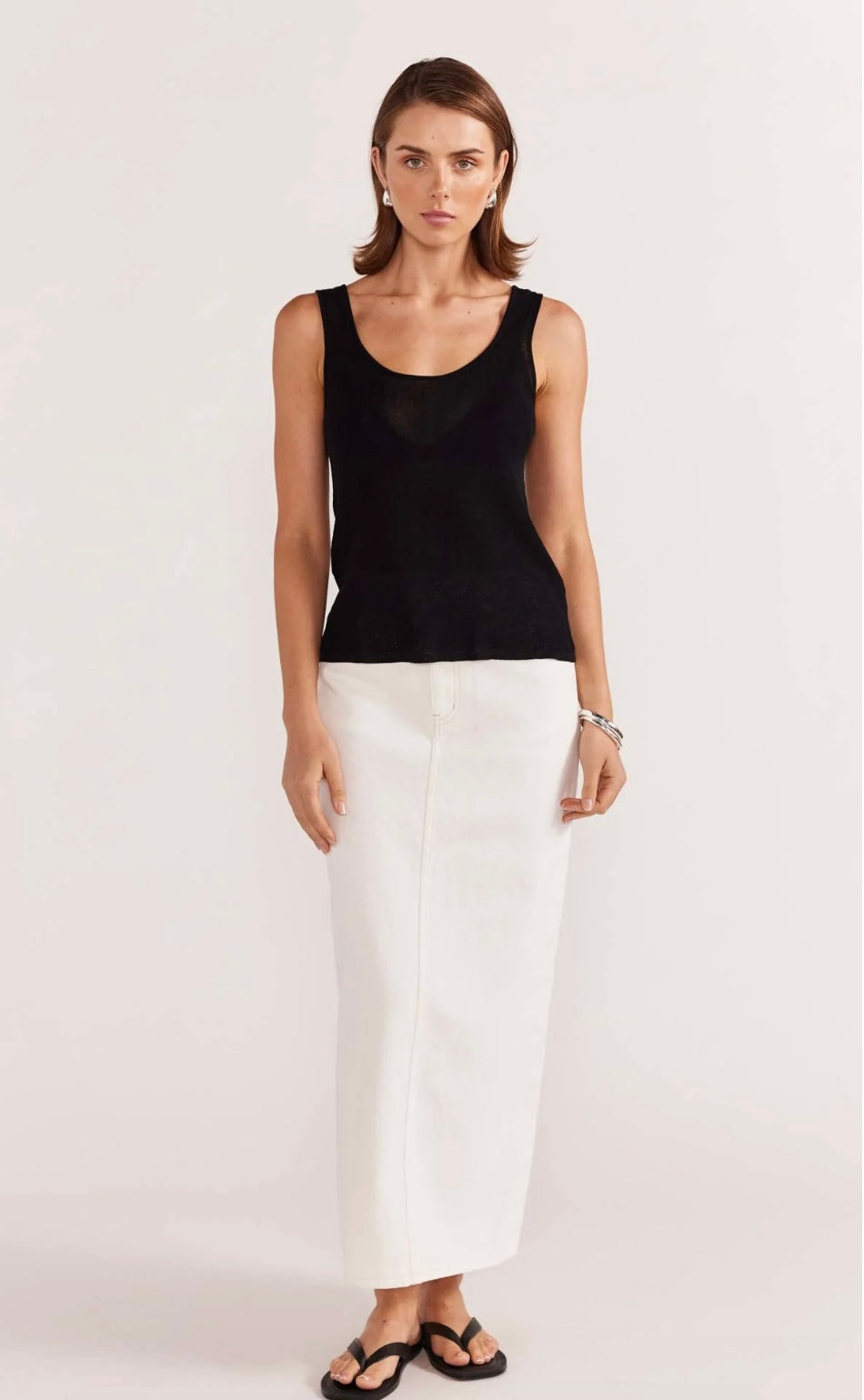 Innes Denim Midi Skirt
