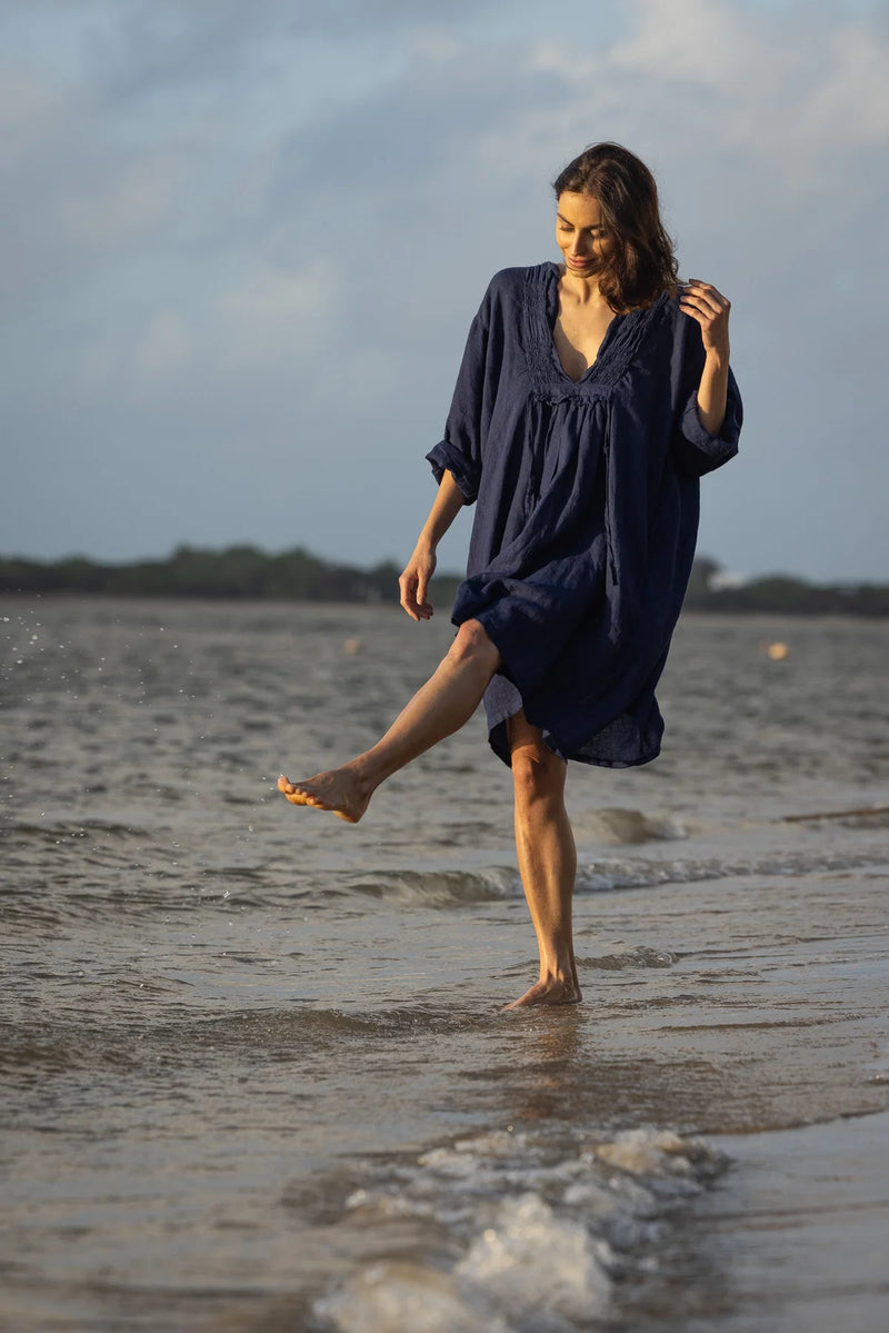 Nzuri Tunic - Indigo