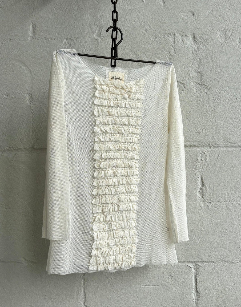 Rowena Top - Cotton Mesh - Cream