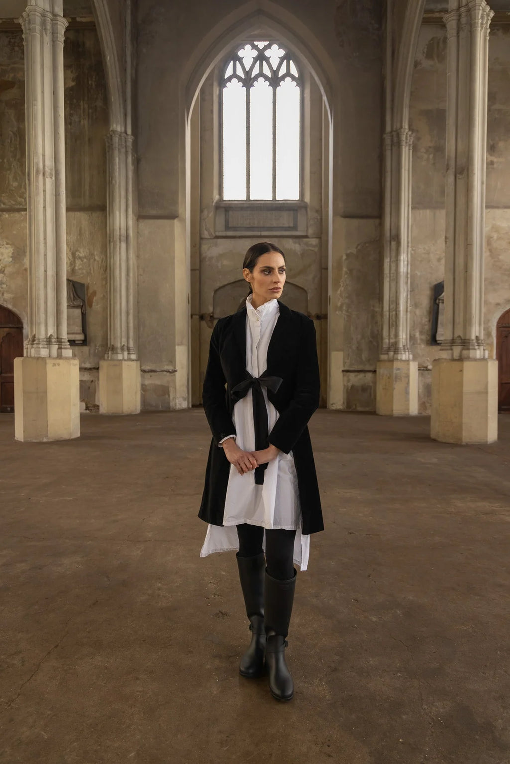 Winifred Shirtdress - White