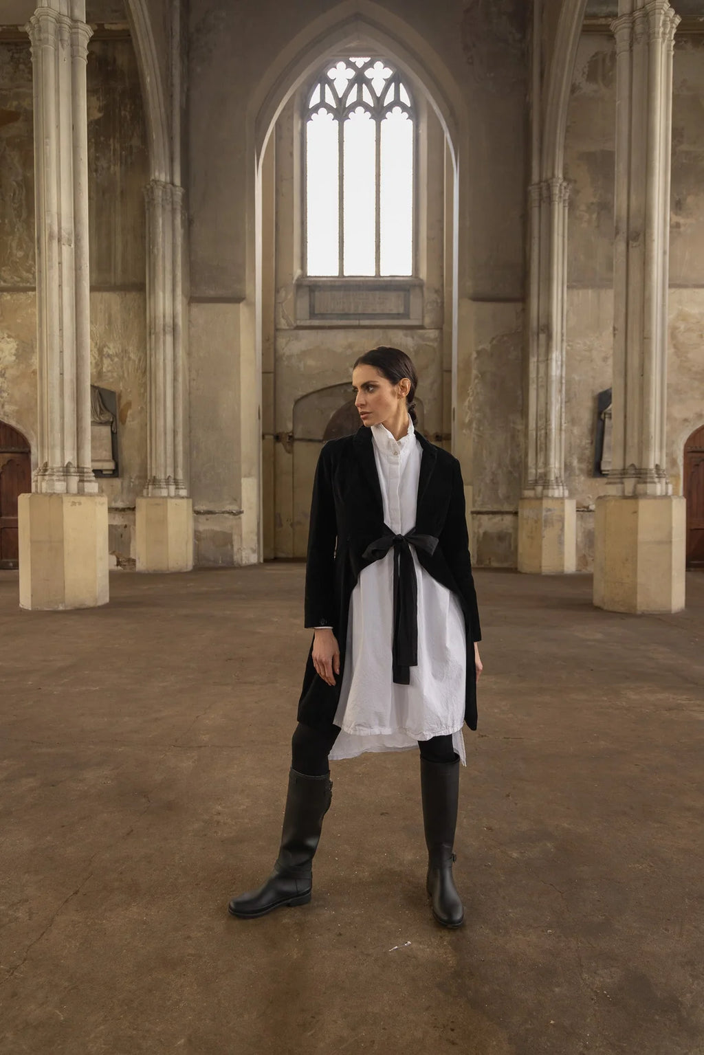 Winifred Shirtdress - White