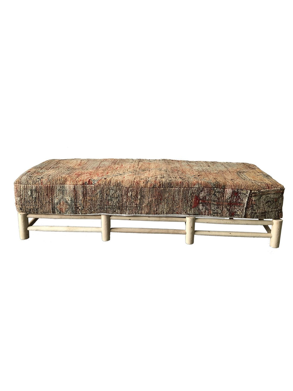 Daybed with Vintage Moroccan Rug Cover