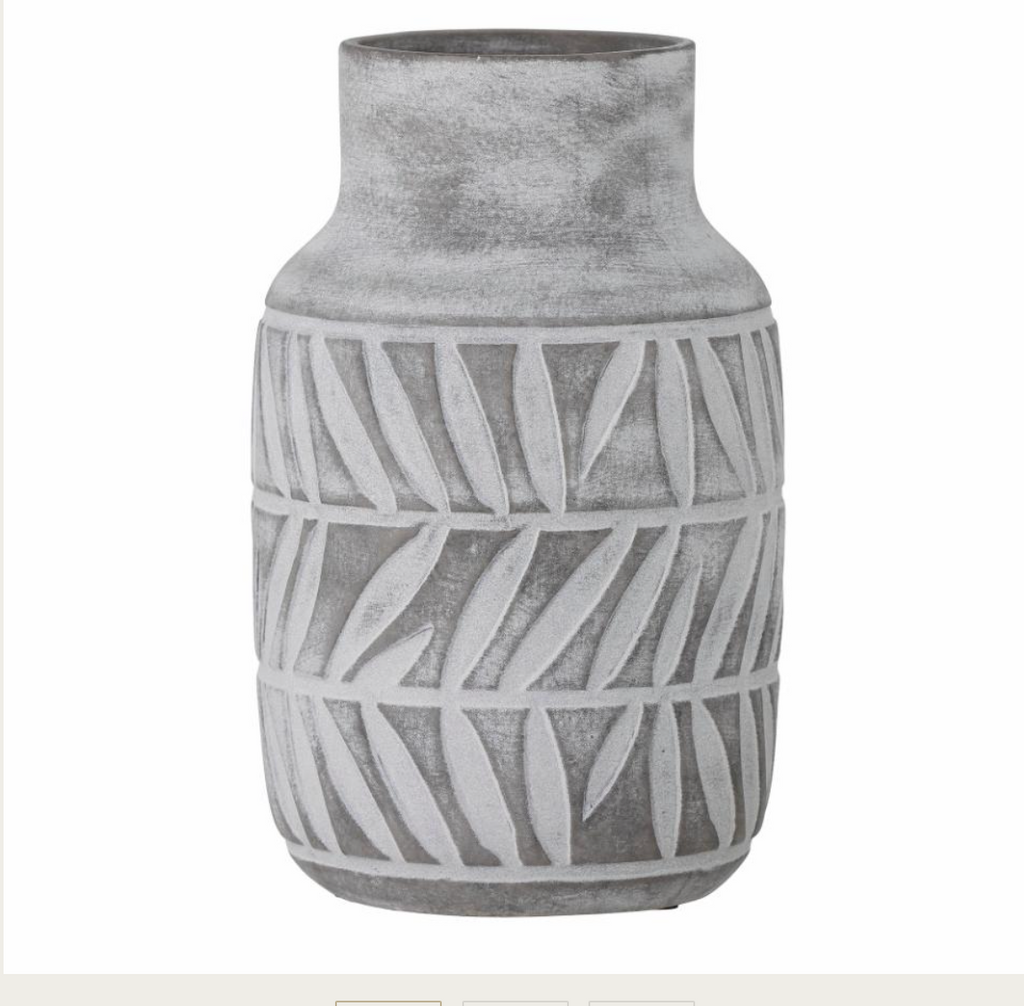 Saku Vase, Grey, Ceramic