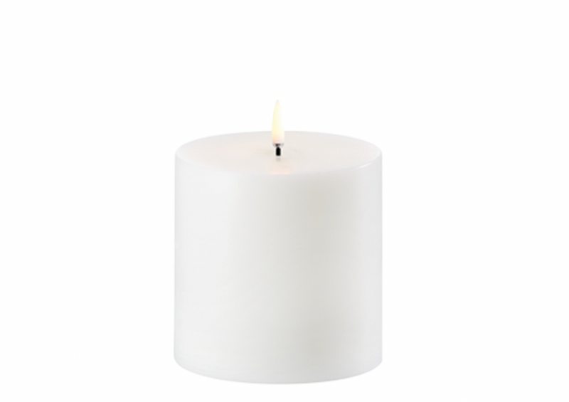 UYUNI Pillar Candle- Nordic White (10.1cm x 10.1cm)