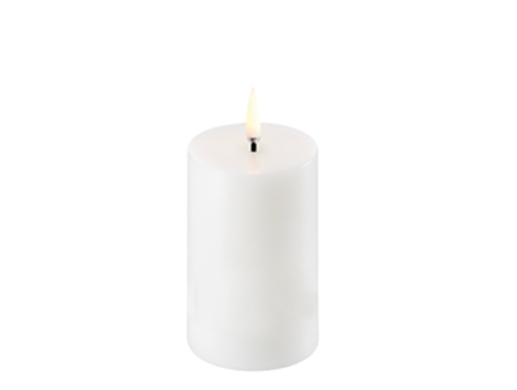 UYUNI Single Wick Mini Pillar Candle- Nordic White (5.0cm x 7.6cm)